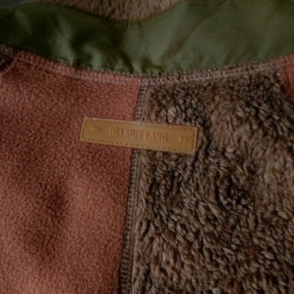 Helmut Lang Patchwork Fleece Jacket L - Picture 5 of 8